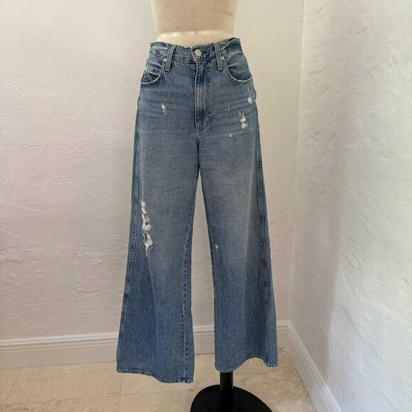 AMO Frida Wide Leg Jeans Back to Life Wash 27 EUC - Picture 9 of 15